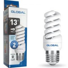 Энергосберегающая лампа Global 13W E27 